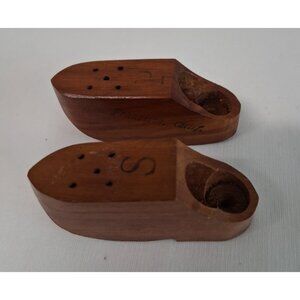 VTG Souvenir Wooden Shoes Salt & Pepper Shakers San Francisco, Ca. 2.5"  Length